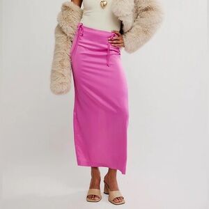 NWT Free People Rosetto Column Maxi Skirt